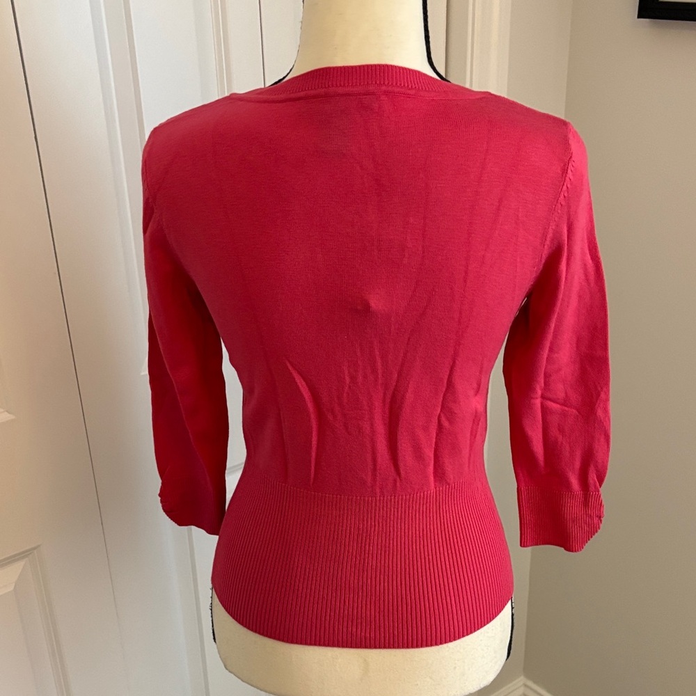 WHBM Pink Button-Up Cardigan NWT - Picture 5 of 7